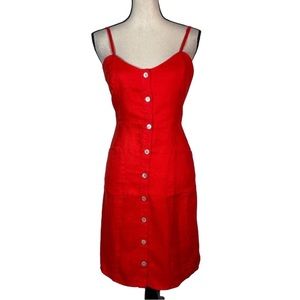 Cynthia Rowley Red Button-Down Dress